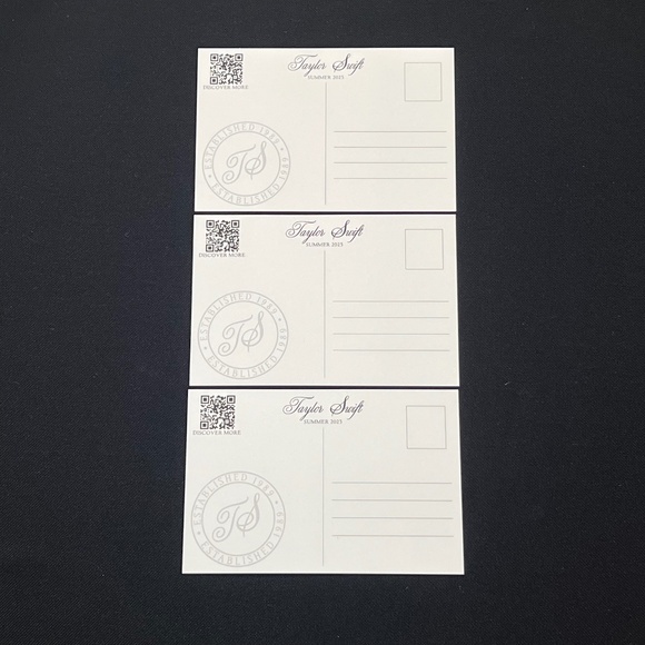 Taylor Swift Postcards Set of 3 Summer 2025 Collection Postcards - Picture 2 of 2